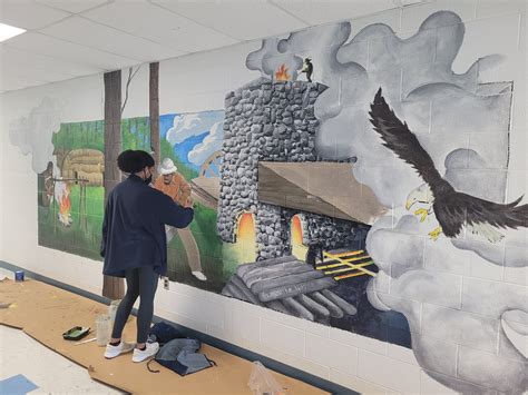 A hidden historic mural was discovered on grant ave today 4