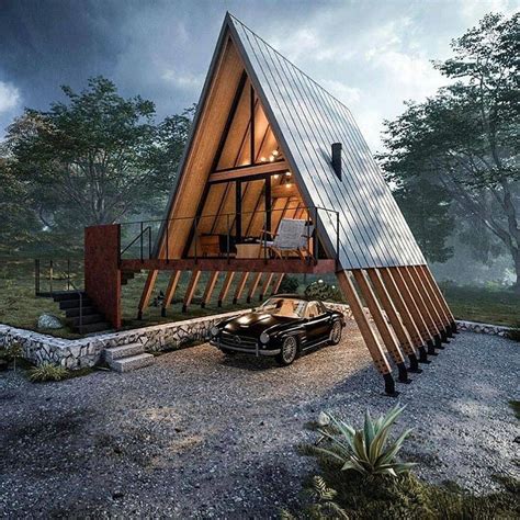 Pin By Andrew Sullivan On A Frame Vacation House Triangle House A