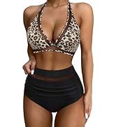 Amazon Suuksess Women Wrap Bikini Set Push Up High Waisted Piece Swimsuits Clothing