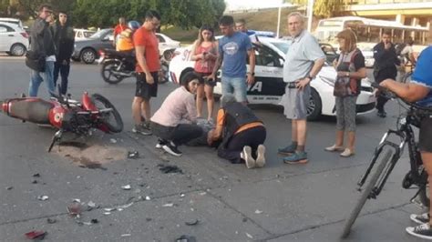 Un Fuerte Siniestro Vial Dej Gravemente Herido A Un Motociclista