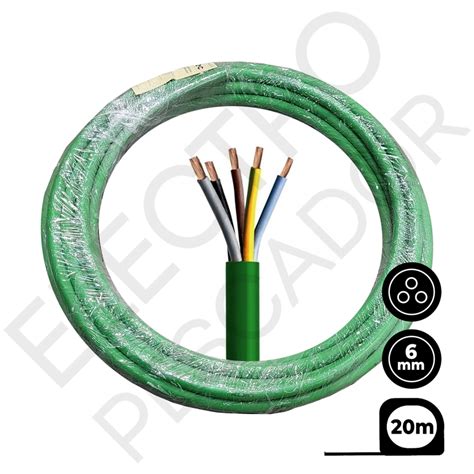 Comprar Bobine Cabo Flexível 3 Condutores 6 0mm RZ1 Verde 20Metros