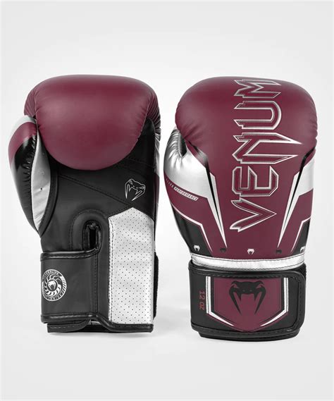 Venum Elite Evo Burgundy Silver Rokavice Fightshop Si