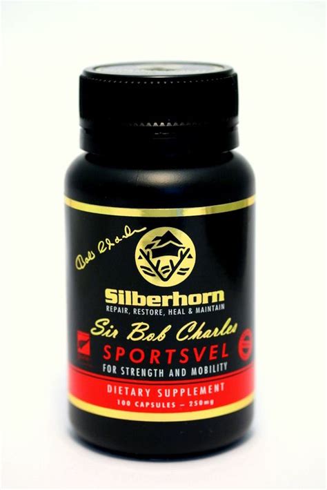 Silberhorn Sportsvel Deer Velvet Capsules As Used By Sir Bob Charles