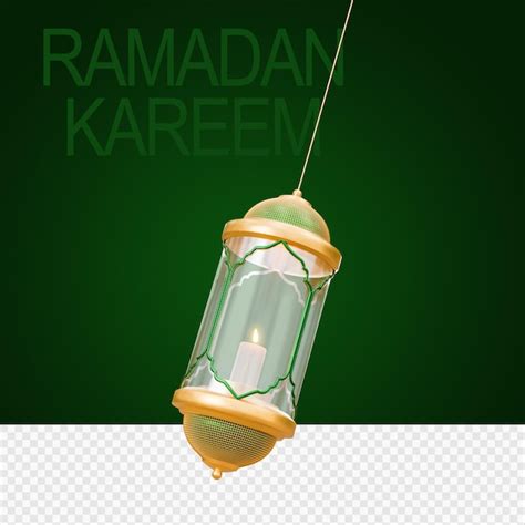 Ramadan Kareem O Ramazan Mubarak Lantern En Imagen Renderizada D Con