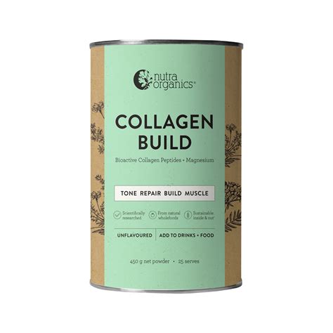 Nutra Organics Collagen Build With Bioactive Collagen Peptides