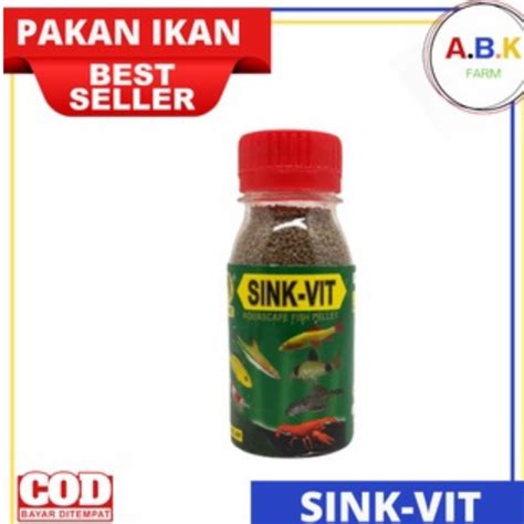 Sink Vit Akari Sinkvit Pakan Udang Pelet Tenggelam Sinking Gr Makanan