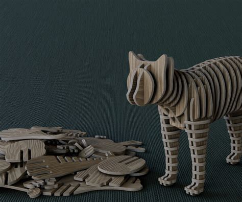 ArtStation - 3D Puzzle - Cat | Resources