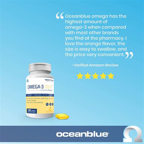 Ocean Blue Professional Omega 3 2100 With Oclenic Softgels 120 Count