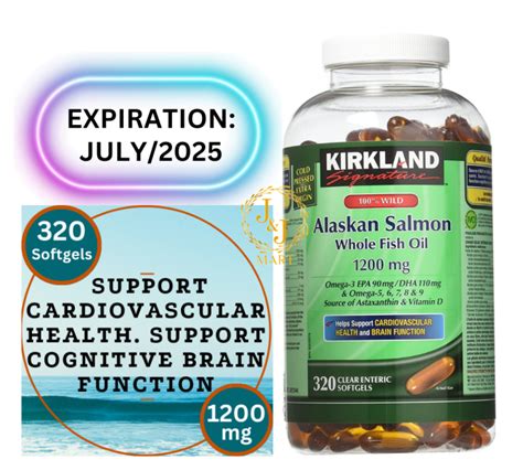 Kirkland Alaskan Salmon Whole Fish Oil Mg Softgel Lazada Ph