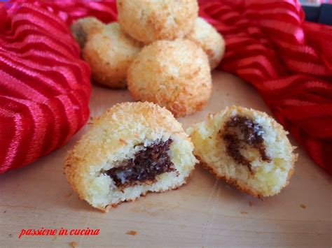 BISCOTTI AL COCCO Dolcetti Senza Glutine Ripieni Di Nutella