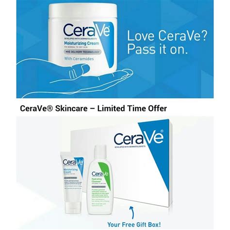 Free Cerave Sample Skincare Box Cerave Skin Care Moisturizer Cream