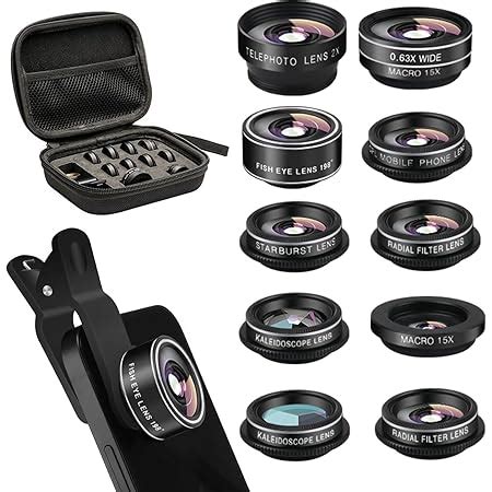 Amazon Mocalaca Phone Camera Lens 11 Lenses Phone Lens Kit Clip