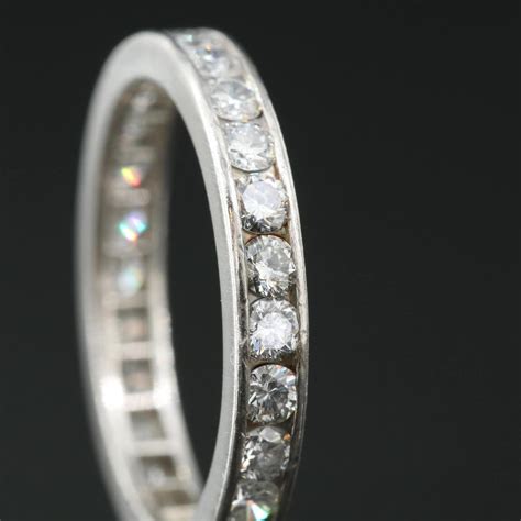 Tiffany & Co. Platinum 0.88 CTW Diamond Eternity Ring | EBTH