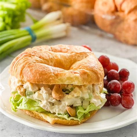 Easy and Delicious: Simple Chicken Salad Croissant Sandwiches