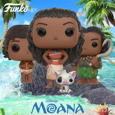 Funko Pop Official Movies Moana Moana And Pua Young Moana Maui Vinyl