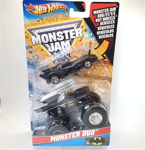 HOT WHEELS MONSTER Jam Truck Batman Duo 1 64 Batmobile Mattel Rare 2010 24 99 PicClick UK