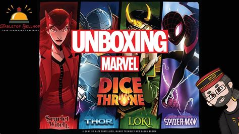 Unboxing Marvel Dice Throne 4 Hero Box With Scarlet Witch Thor Loki