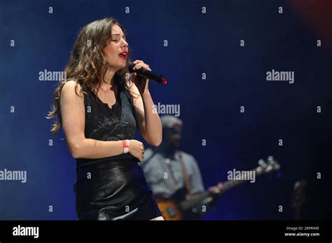 Adé performs during the RTL2 Essonne en Scene Festival in Chamarande