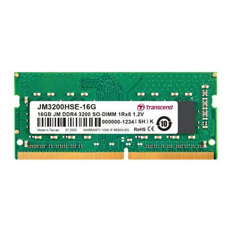 Transcend Ram For Notebook So Dimm Gb Jm Ddr Mhz Rx Gx