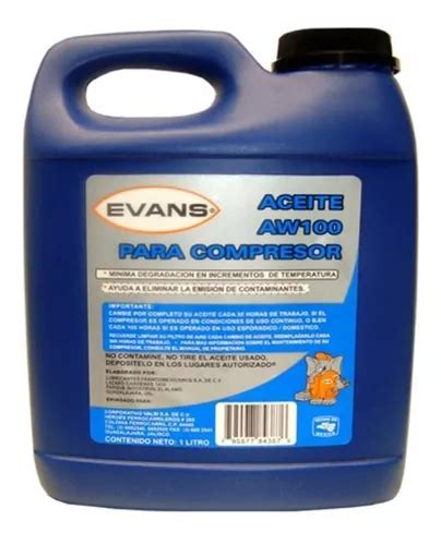 Evans Aceite Mineral Para Compresor Litro Meses Sin Inter S