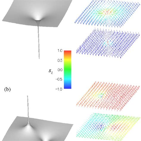 Spin Profile Of A Lump D Skyrmion Coreless Vortex The Spin Orients