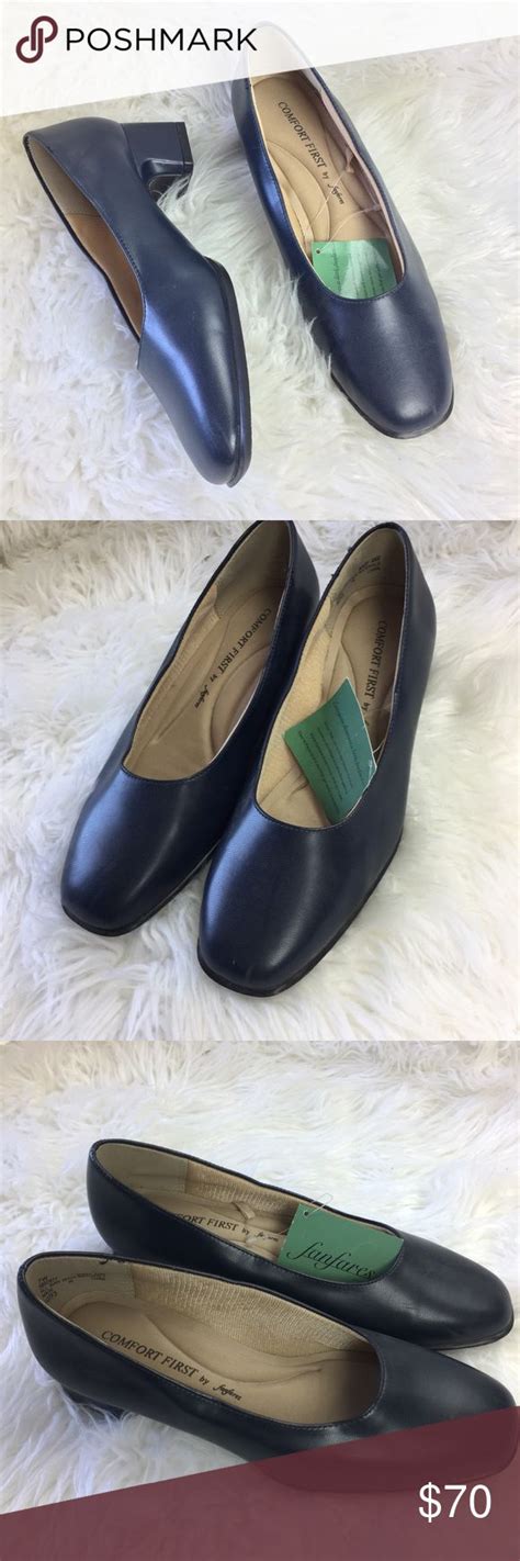 Comfort Plus Navy Heels Nwt Size 7w Navy Heels Navy Pumps Heels