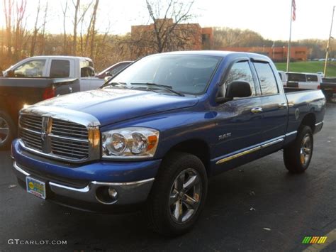 2008 Electric Blue Pearl Dodge Ram 1500 Big Horn Edition Quad Cab 4x4