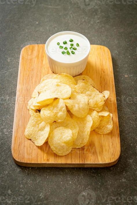 potato chips with sour cream 12336629 Stock Photo at Vecteezy