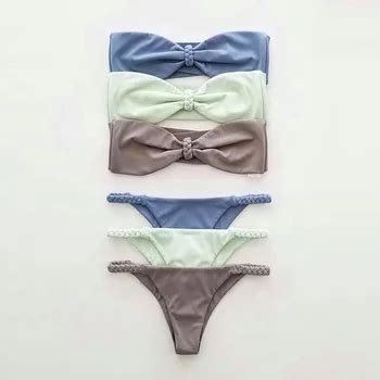 New Design Extreme Micro Triangle Women Bikini Oem Manufacturer Swimwear Sexy Fitness Swimsuits