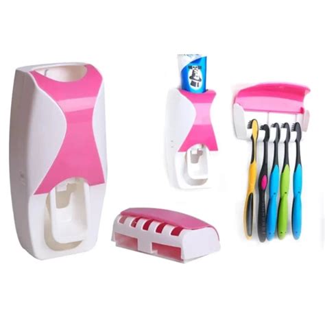 Toothbrush Holder Automatic Toothpaste Dispenser Jn Inmall