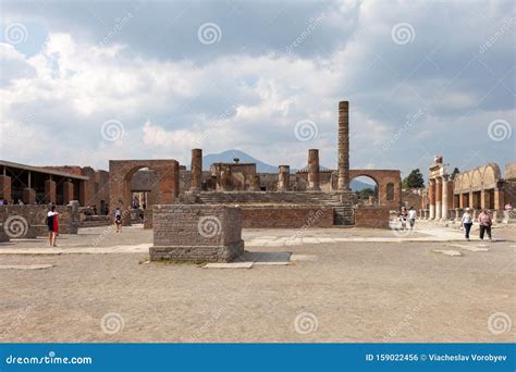 POMPEII, ITALY: Museum Under the Open Sky. Views of City. Editorial ...