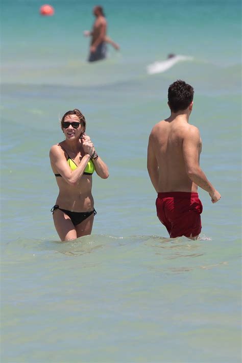 Katie Cassidy In A Bikini At A Beach In Miami April 2015 CelebMafia