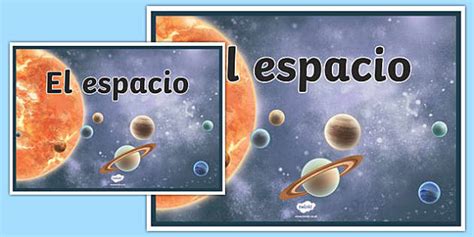 Cartel El Espacio Profesor Hizo Twinkl