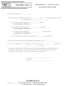 Bankruptcy Proof Of Claim Information Form The Allen Firm Printable