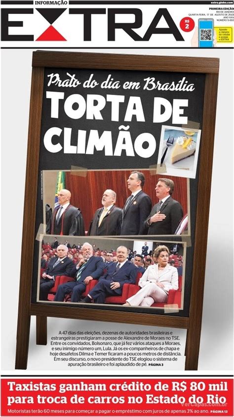 Capa Extra Segunda 5 De Agosto De 2019