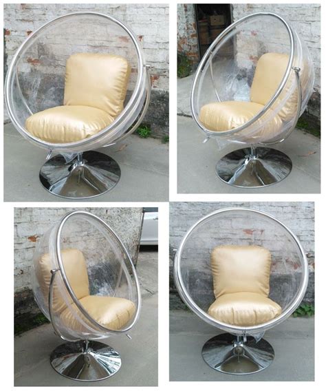 Кресло пузырь Bubble Chair Swivel Base, прозрачное на ножке с ...