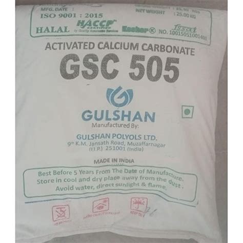 25kg Gsc505 Activated Calcium Carbonate Application Industrial At Best