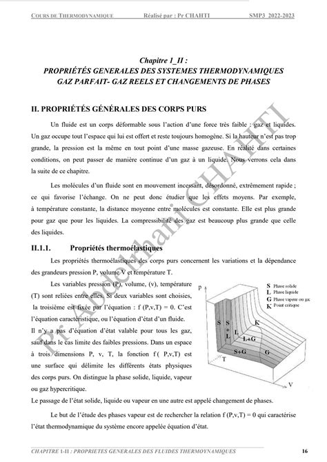 Solution Chapitre Ii Pptes G N Rales Des Corps Purs