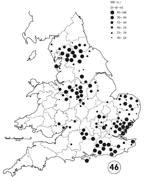 A Typical Map From The Structural Atlas Of English Dialects Download