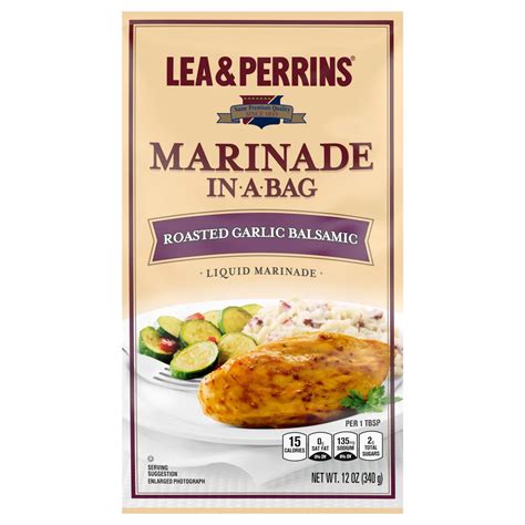 Lea & Perrins Marinade In-A-Bag Roasted Garlic Balsamic Liquid Marinade - Shop Marinades at H-E-B