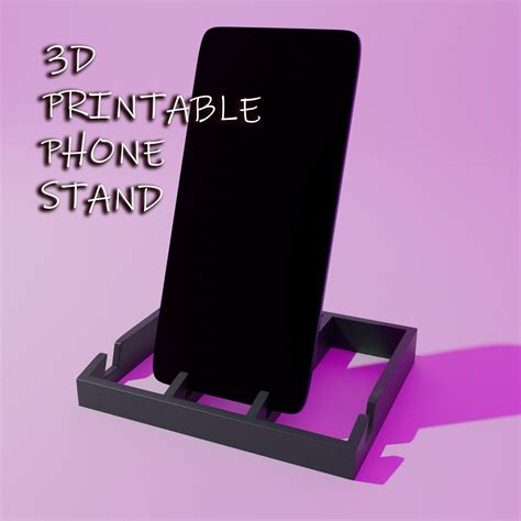 3d Printable Phone Stand 3d Model 3d Printable Cgtrader