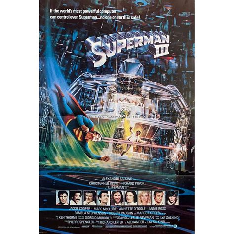 Superman 3 Us Movie Poster 27x41 In 1983