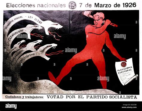 Socialist Party Poster Argentina Fotograf As E Im Genes De Alta