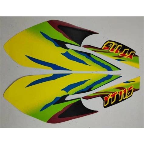 Jual Stiker Striping Motor Yamaha Yt Stiker Kuning Hijau Shopee