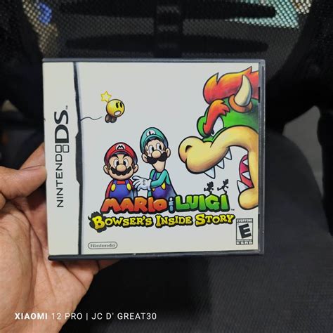 Mario Luigi Bowsers Inside Story Ds Game Authentic On Carousell