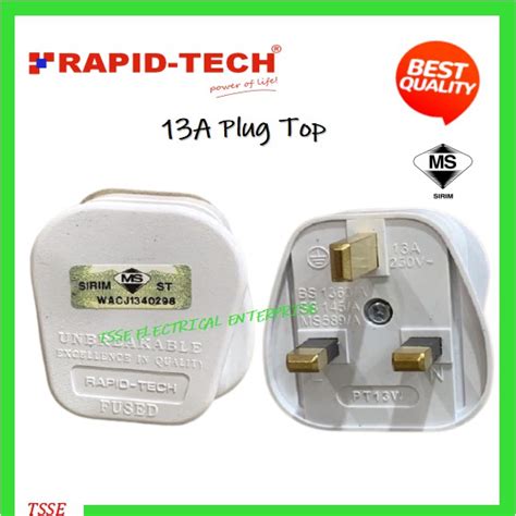 A Pin Plug Top Approved Uk Plug Top Kepala Plug Eletrik Sirim