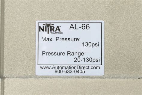 Pneumatic Lubricator: die-cast aluminum bowl, for Ax-66 series (PN# AL ...