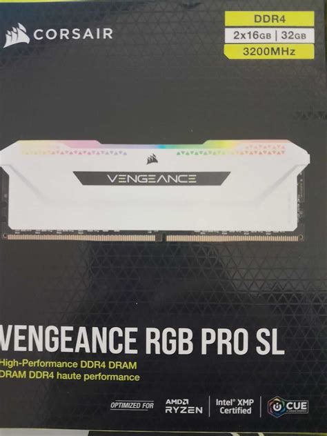 Corsair Vengeance Rgb Pro Sl Blanc Ddr4 3200 Pc4 25600 32 Go 2x16 Go Cl16 Pccomponentes Fr