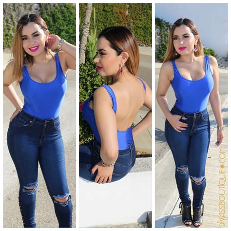 Naome Bodysuit (Royal Blue) - Divas Boutique