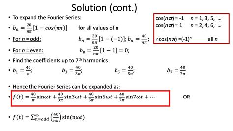 Trigonometric Fourier Series